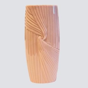 Vintage Avon Fluted Porcelain Art Deco Swirl Vase